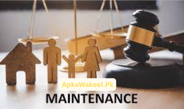 Recovery of maintenance allowance in Pakistan – Legal guidance by ApkaWakeel Law Firm, Lahore.