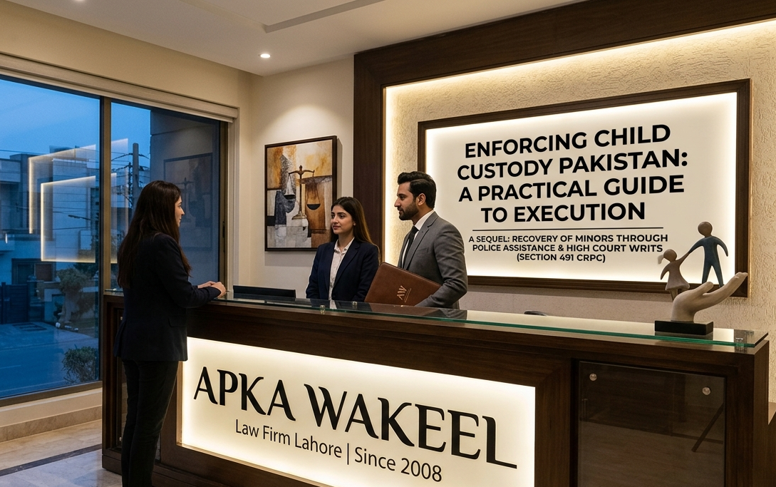 Enforcing Child Custody Pakistan – Legal Recovery and Execution Guide by ApkaWakeel